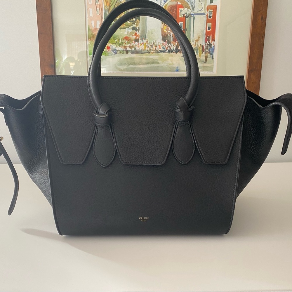 Black Céline Tie Knot tote - Picture 2 of 7